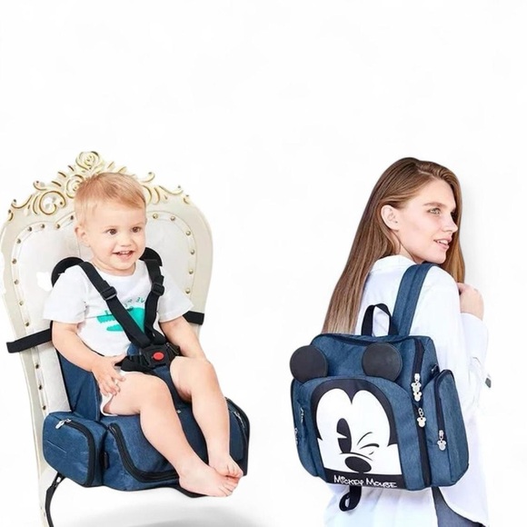 Minnie Mouse Red Only Diaper Backpack with Safety Booster Seat only one left. - Picture 7 of 10